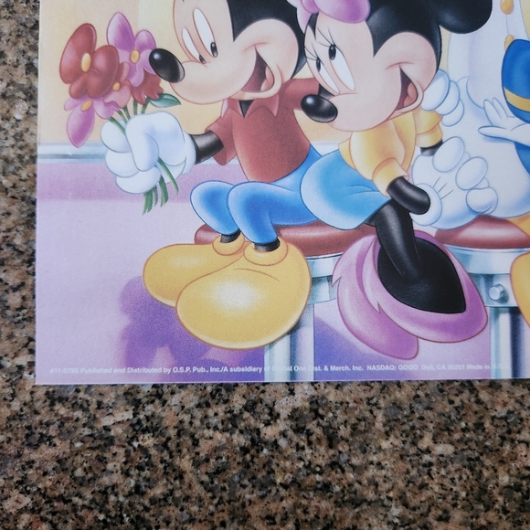 Vintage One Stop Posters 1986 Walt Disney Mickey "Evolution" & Friends Lot of 3 - Picture 12 of 16